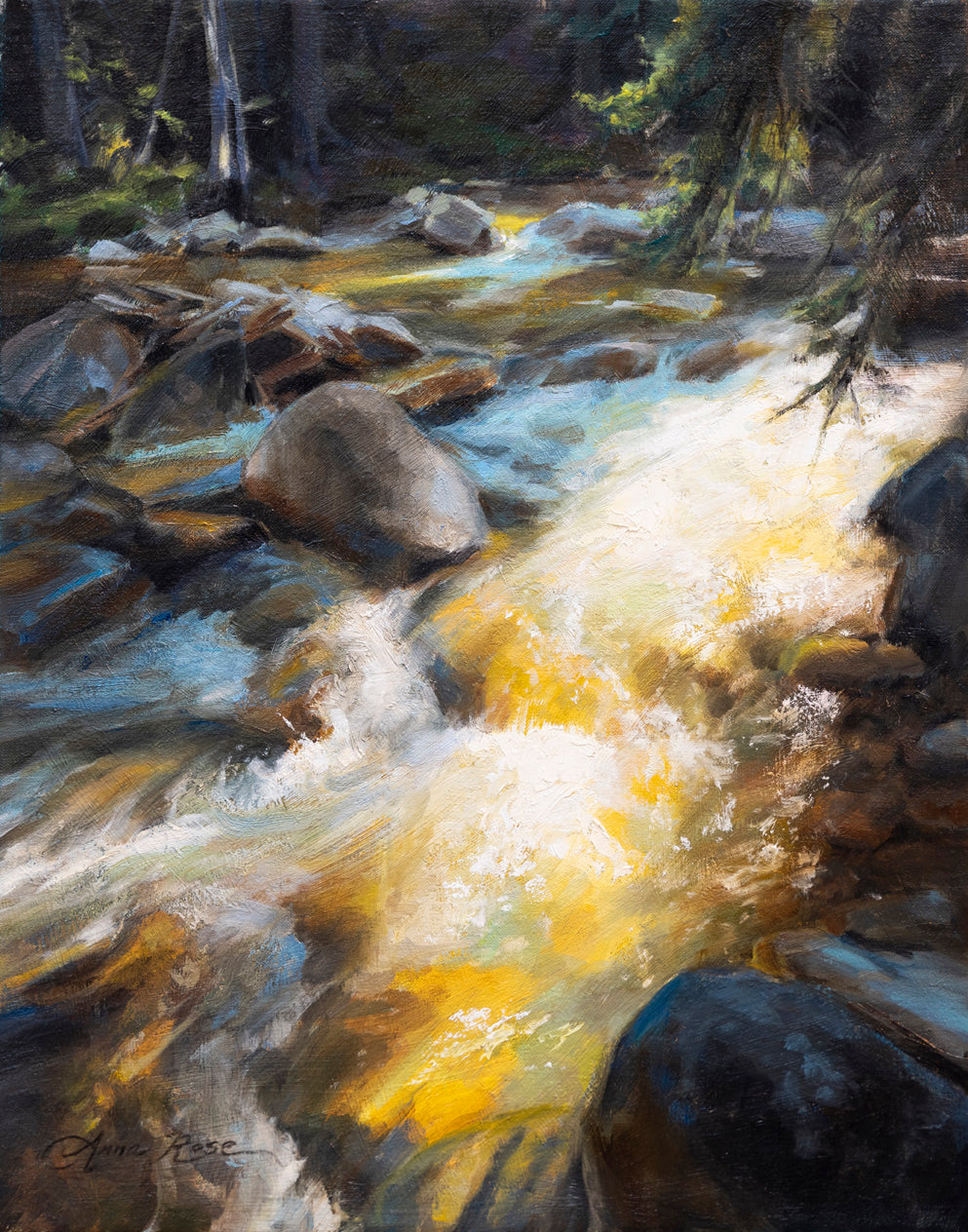 Streaking Light, Mountain River