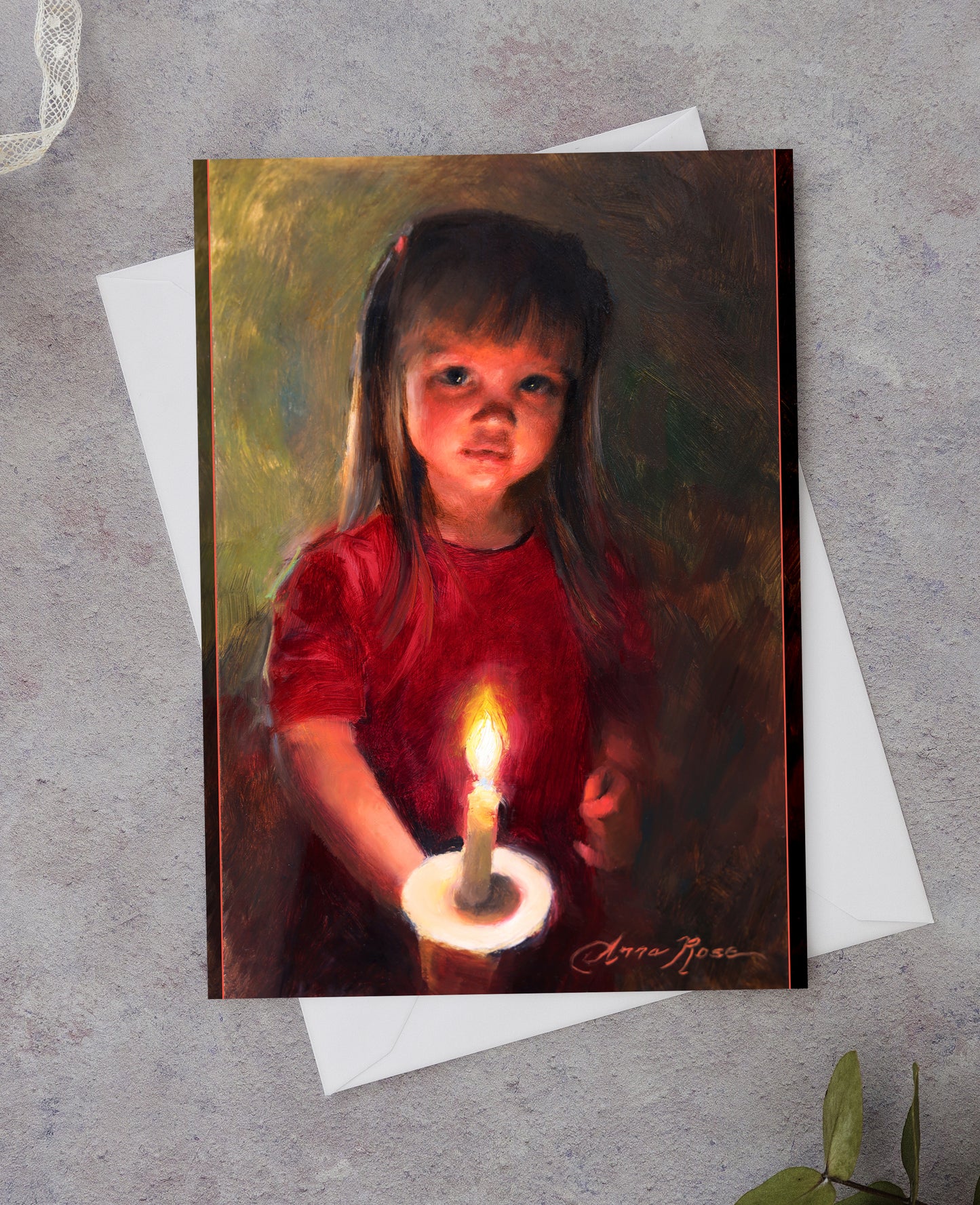 Candle of Hope - Greeting Cards 5x7" set of 8 with envelopes