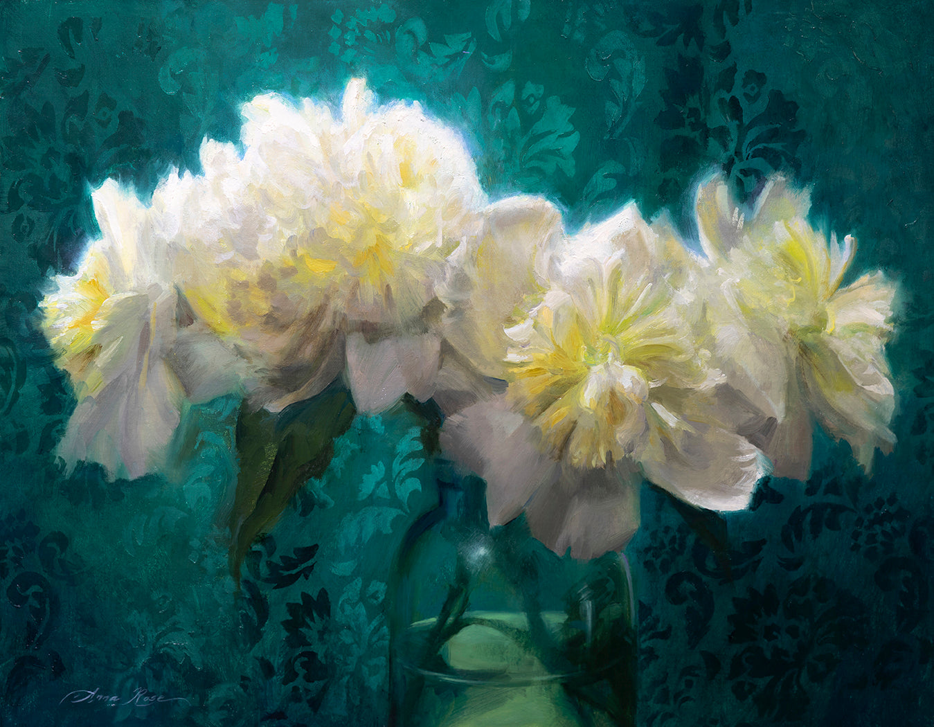 Brocade and Bloom (Framed)