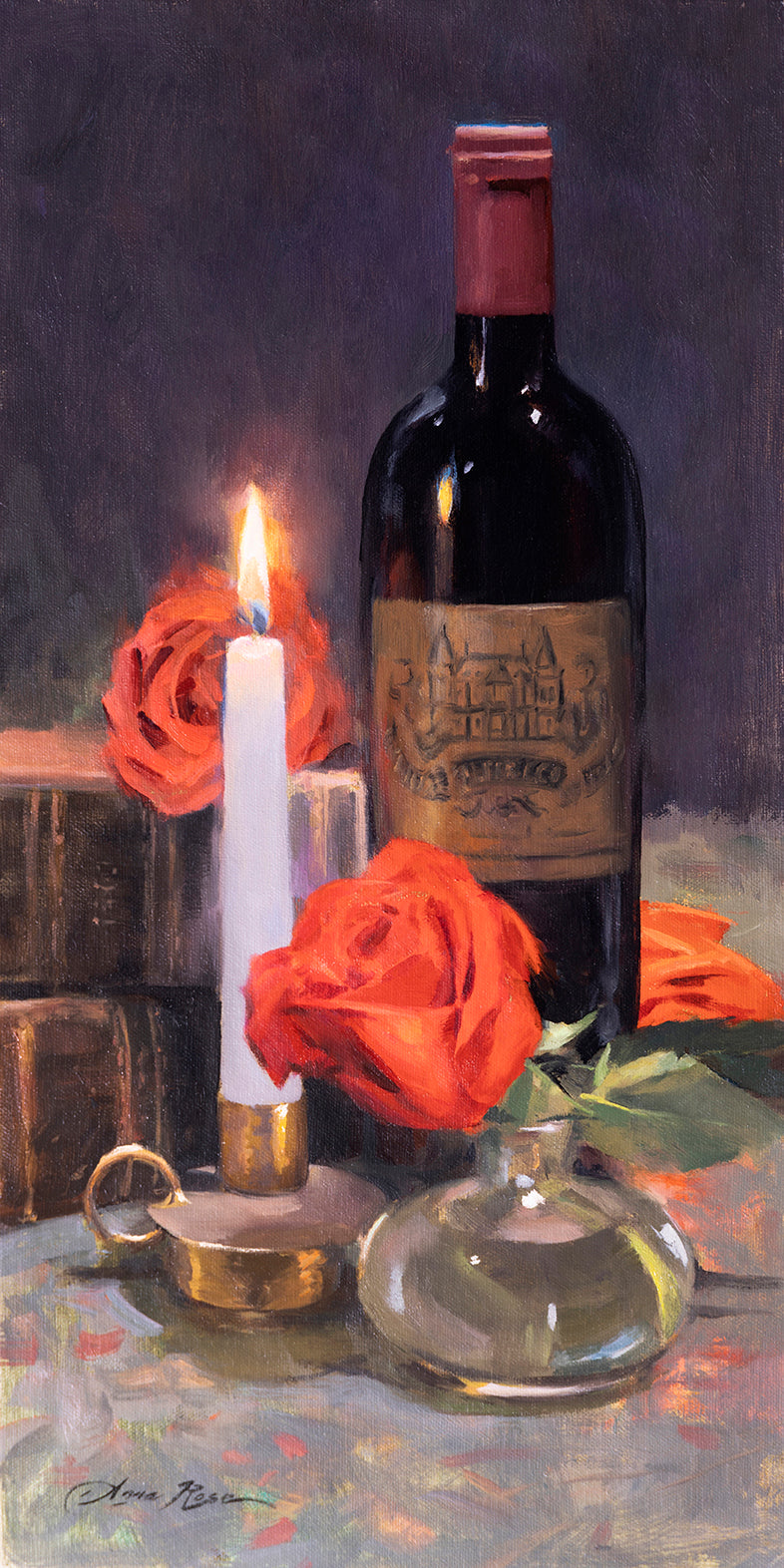 Still Life with Red Roses