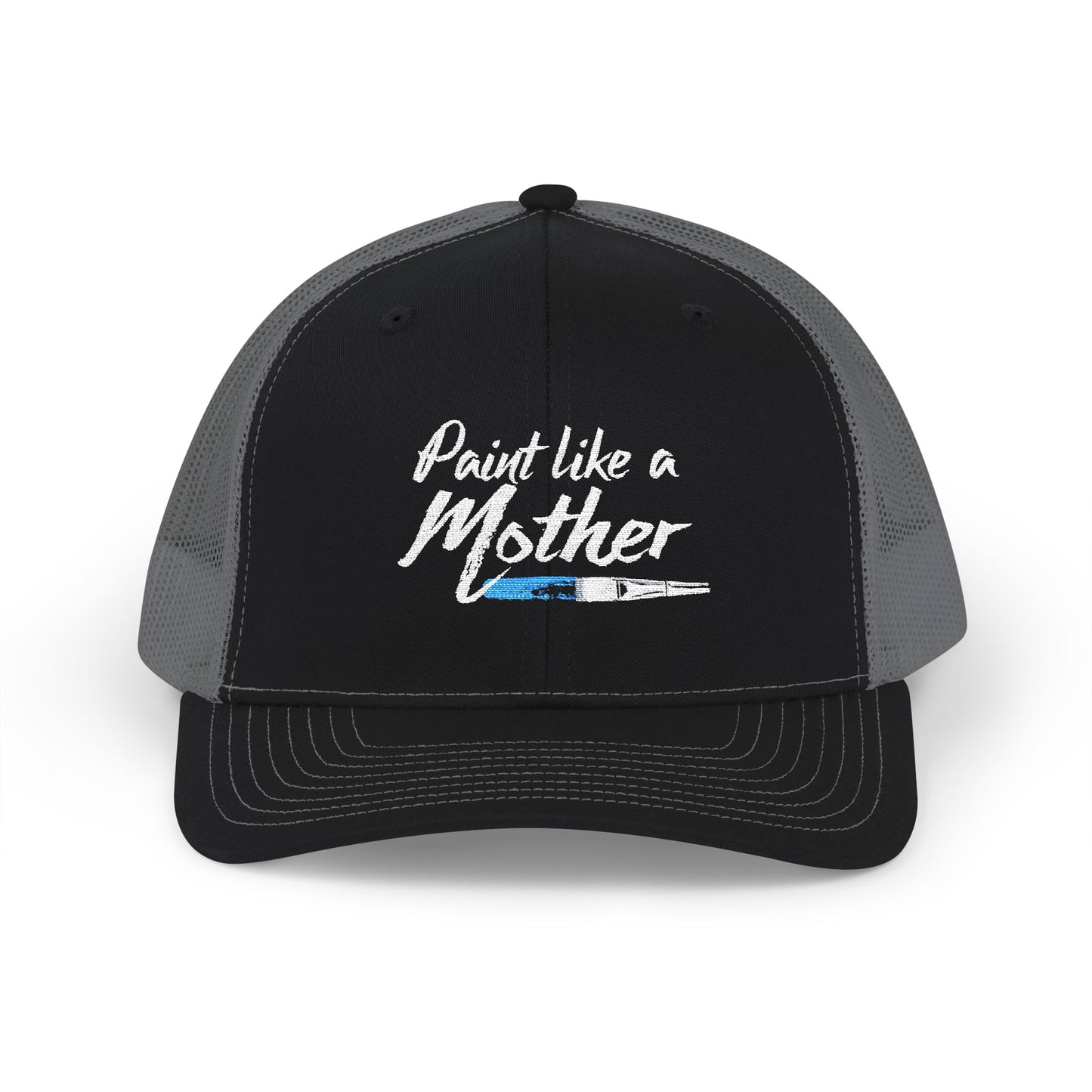 Paint Like a Mother Snapback Trucker Hat — Embroidered Painter Mom Cap