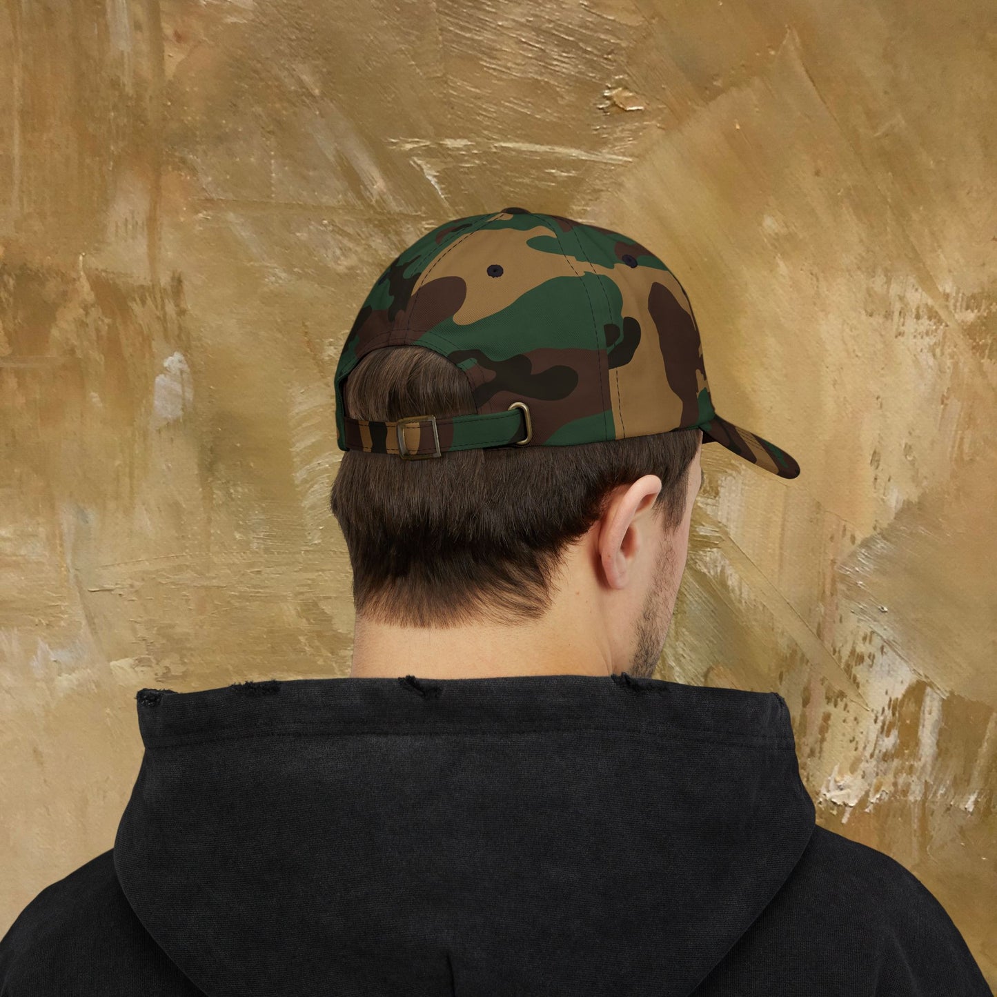 Camo Dad Cap — "Art Before Dishes" Embroidered Baseball Hat