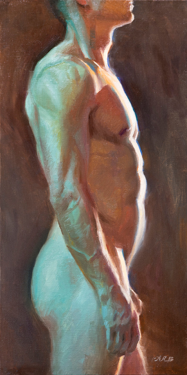 Male Torso, Dual Lighting (Framed)