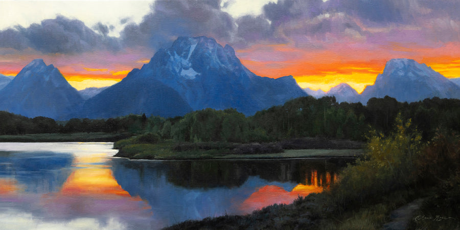 Heaven's Threshold: Grant Teton Sunset