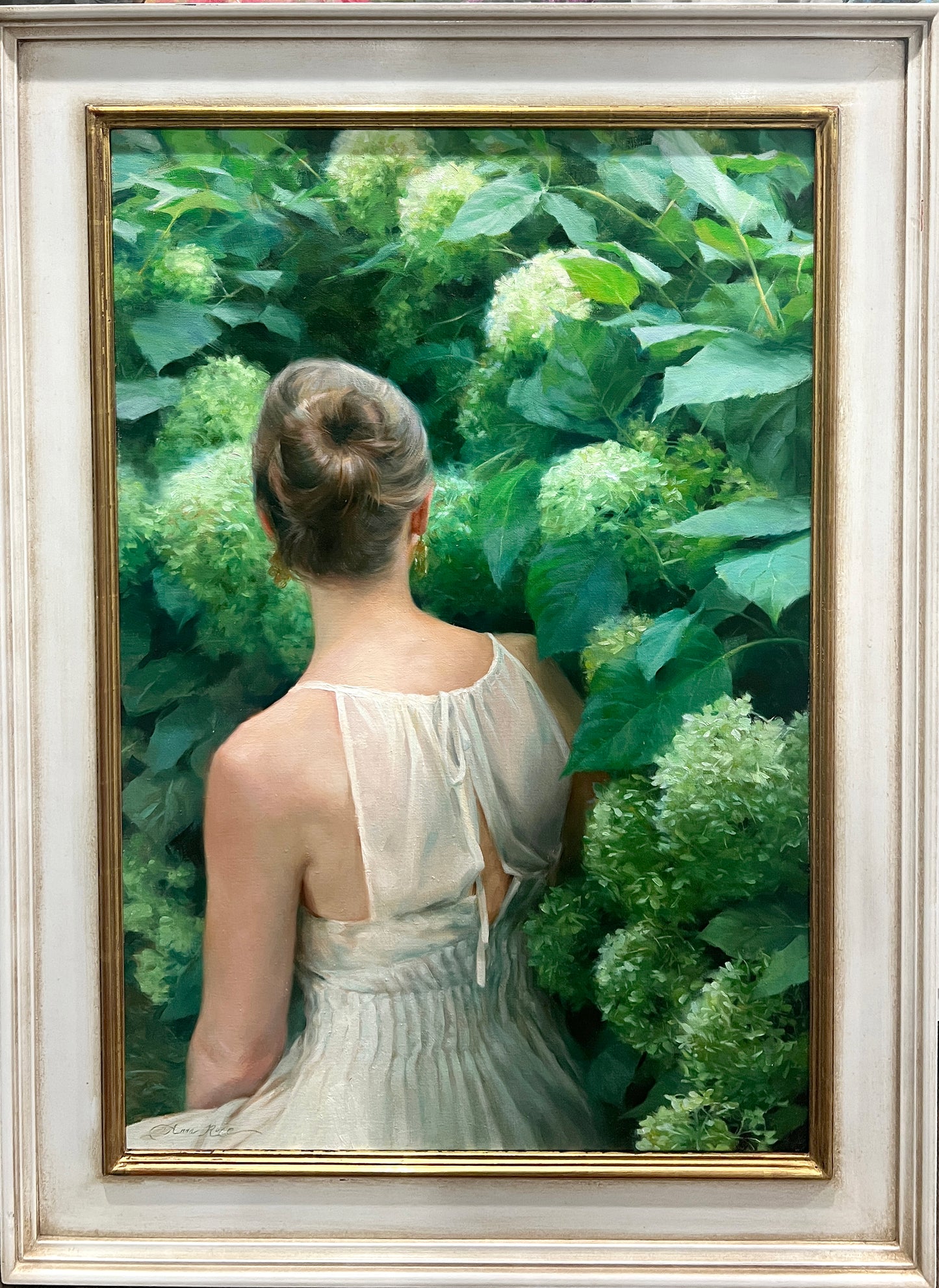 Among the Hydrangeas (Framed)