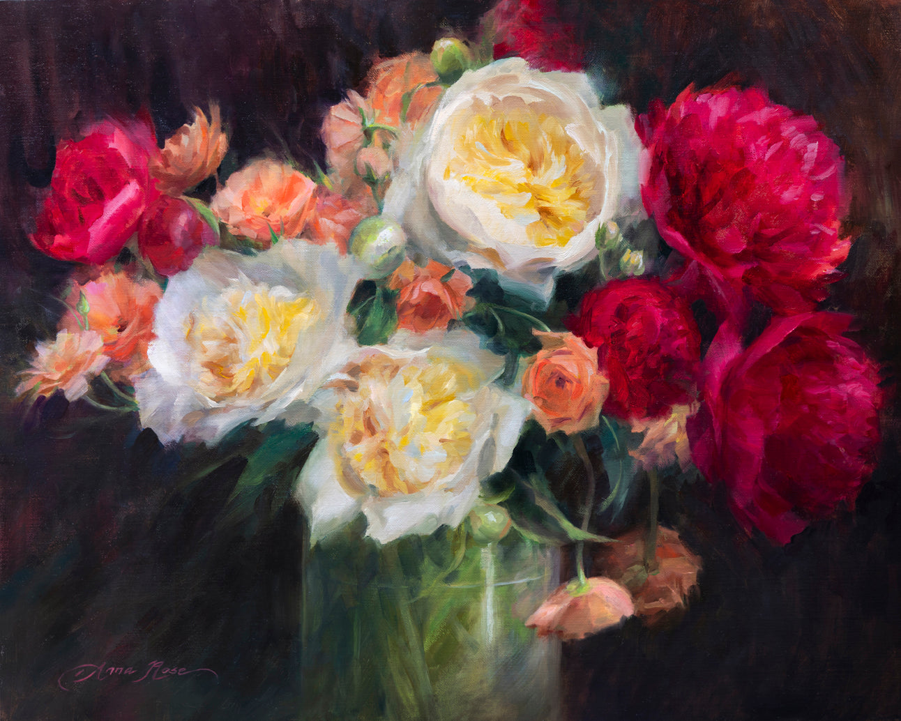 Peonies and Ranunculus