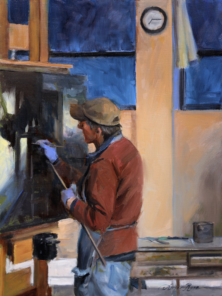 Dan in His Studio