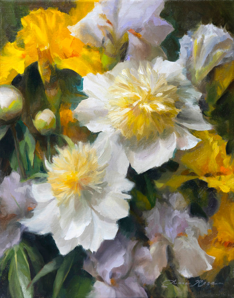 Irises and Peonies