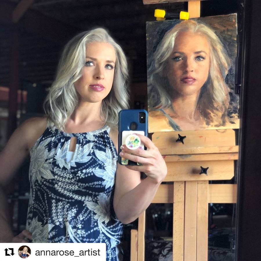 Silver-Haired Self Portrait (2020)