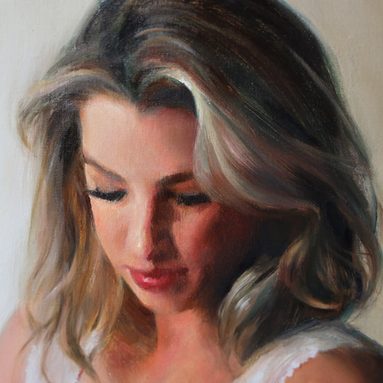 Contemplation in White (Framed)