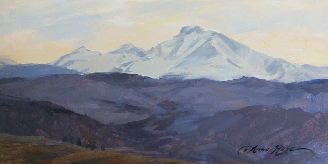 Long's Peak, Late March (Framed)