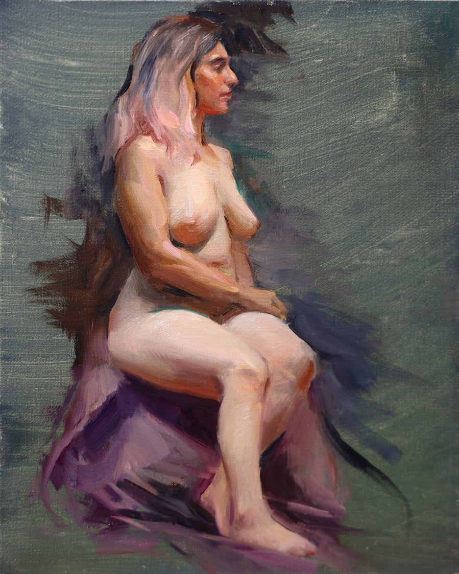 Model with Pink Hair